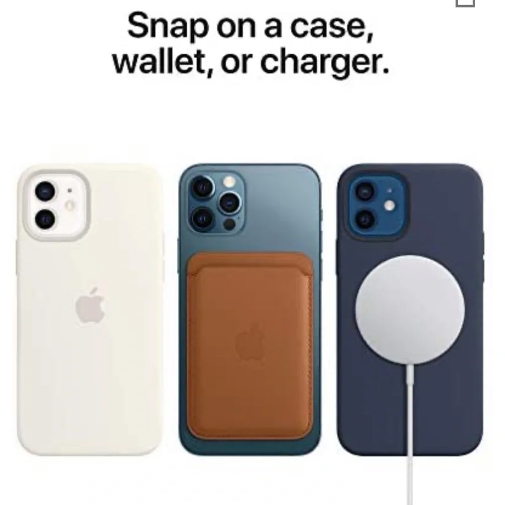 New Apple Leather Case with MagSafe (for iPhone 12 Mini) - Black